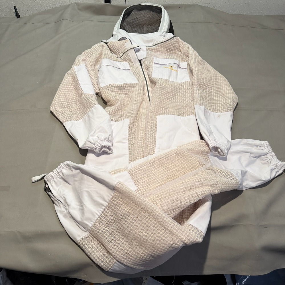 Cocobee USA Ultra Breeze Premium 3 Layer Veil Beekeeping Suit Full Body Mesh